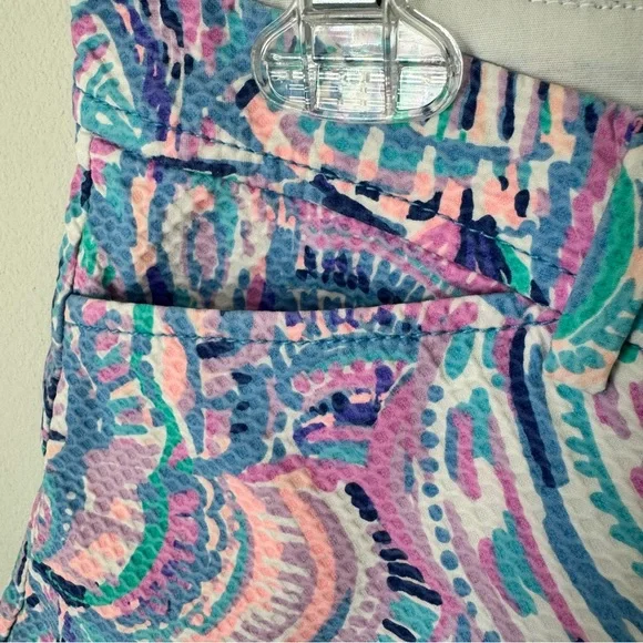 Lilly Pulitzer The Buttercup Shorts Size 2 Happy as a Clam Print Scalloped Pink - Picture 5 of 12